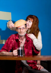 Funky middle-aged couple